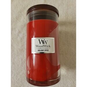 New Woodwick Holiday Spice Candle 18.6 Oz.  Discontinued